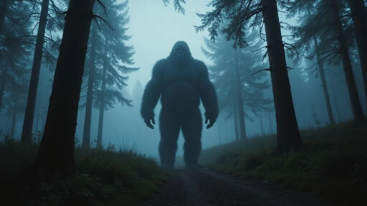 Ilustracija misterija: Bigfoot (Sasquatch)