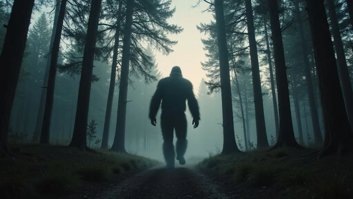 Ilustracija misterija: Bigfoot (Sasquatch)