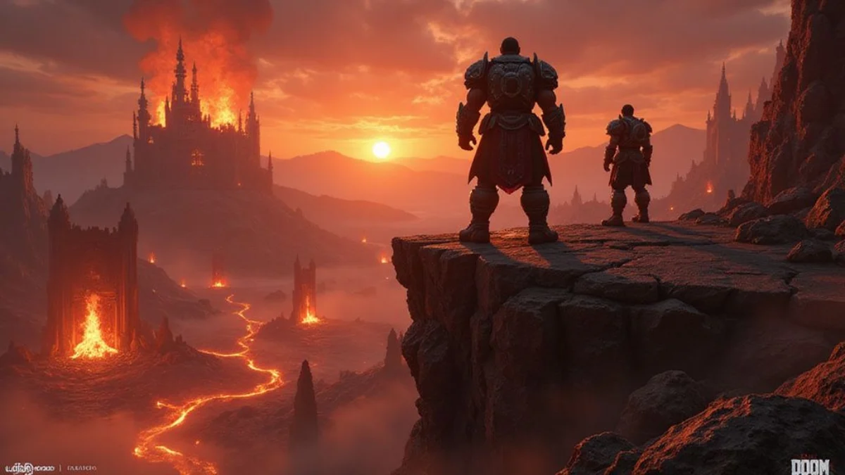 Ilustracija iz video igre DOOM Eternal
