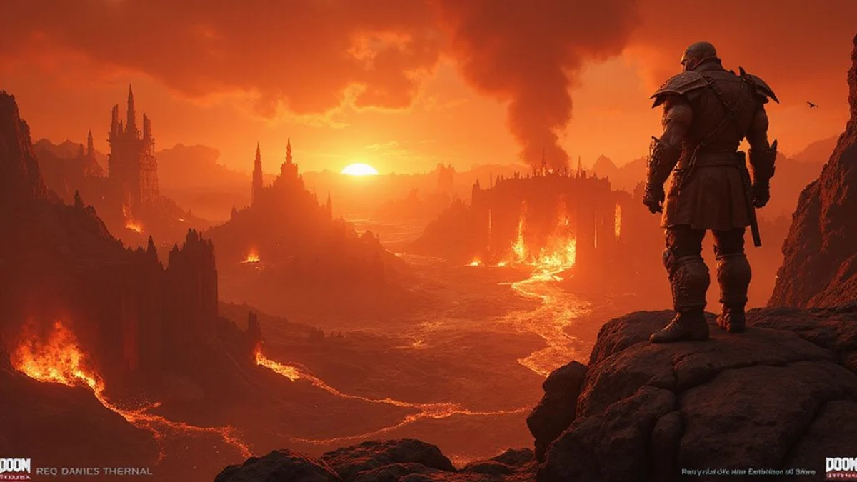 Ilustracija iz video igre DOOM Eternal