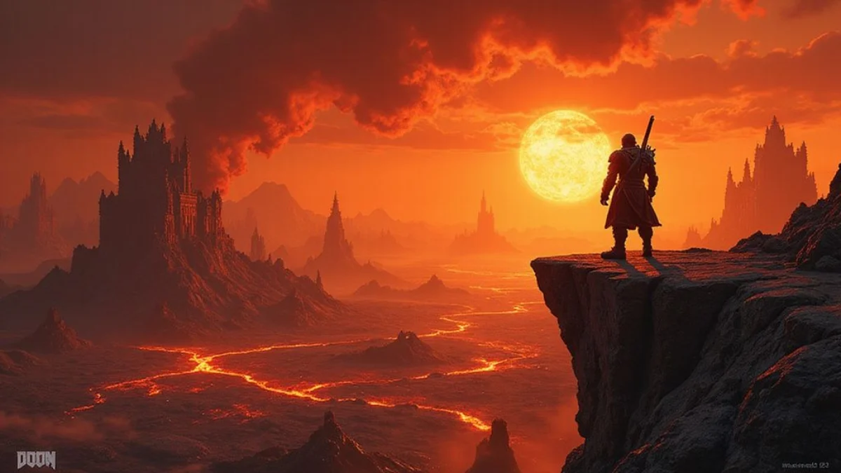 Ilustracija iz video igre DOOM Eternal