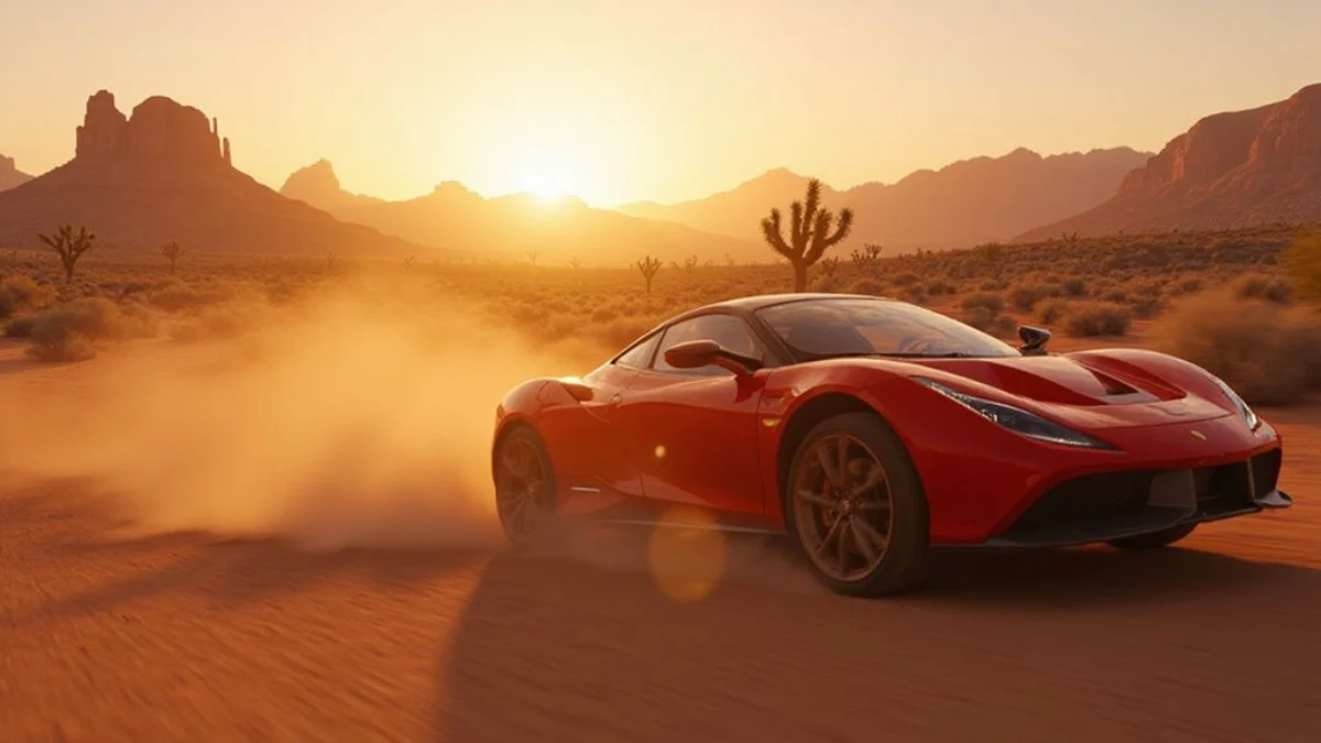 Ilustracija iz video igre Forza Horizon 5
