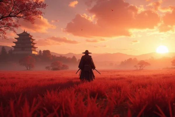 Ilustracija iz video igre Ghost of Tsushima