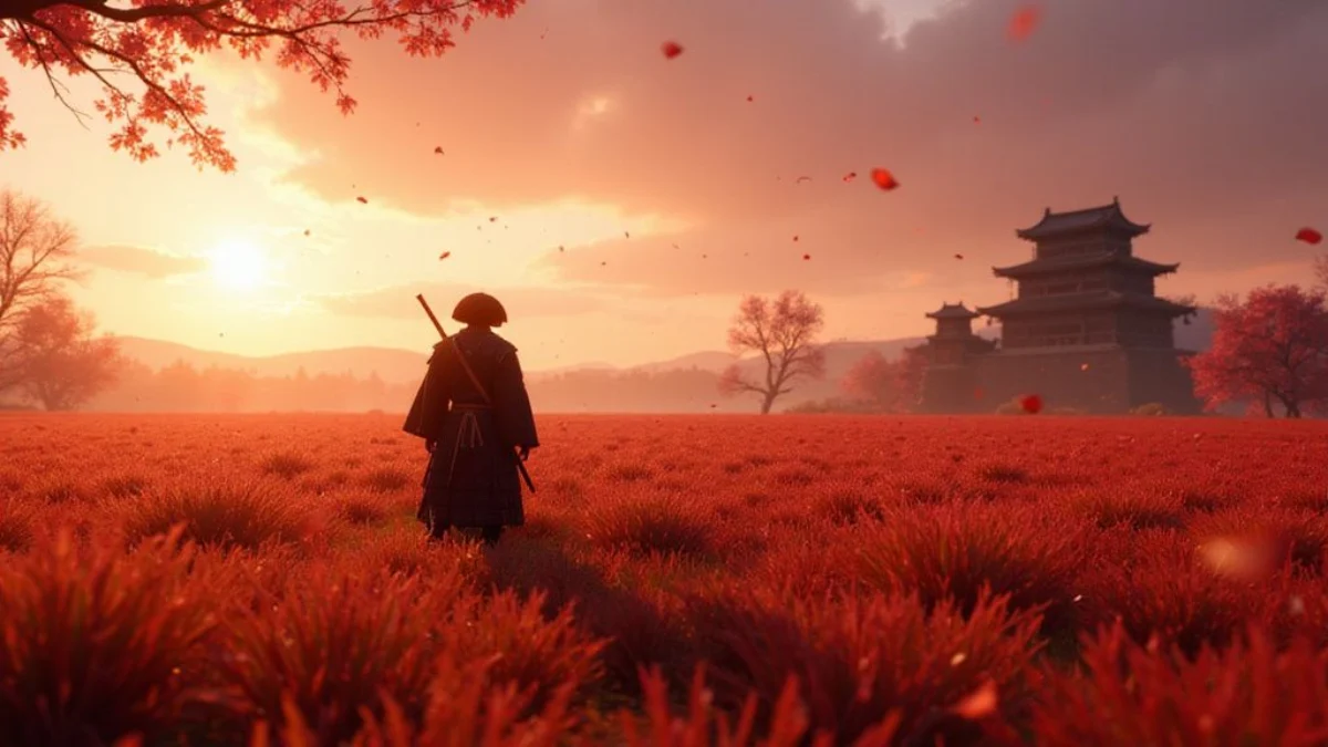 Ilustracija iz video igre Ghost of Tsushima