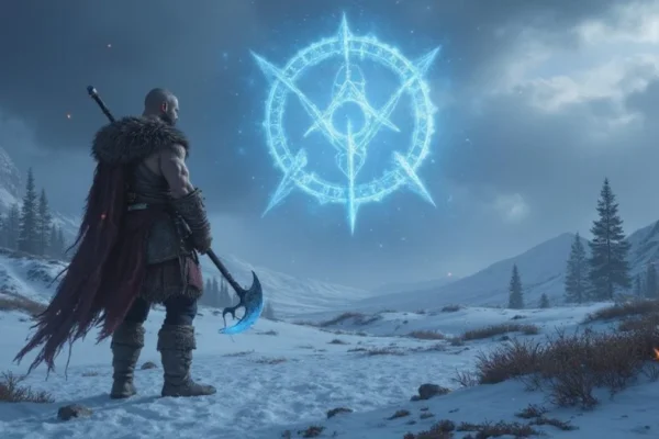 Ilustracija iz video igre God of War Ragnarök
