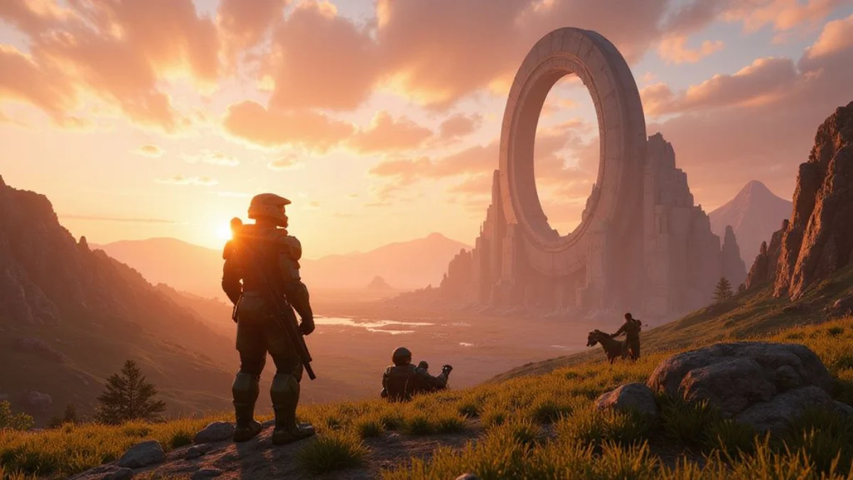 Ilustracija iz video igre Halo Infinite