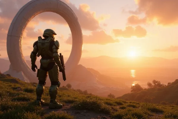 Ilustracija iz video igre Halo Infinite