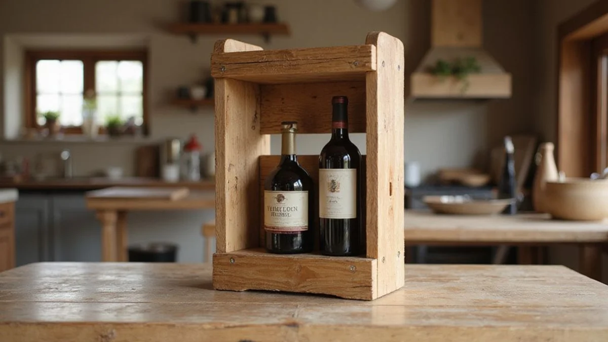 🏡 Dom i Vrt projekt: Izrada drvenog stalka za vino od recikliranog drveta