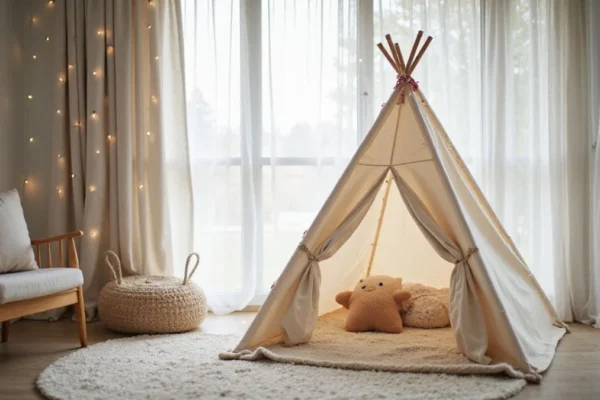 🏡 Dom i Vrt projekt: Kako napraviti dječji šator (teepee) za igru u zatvorenom