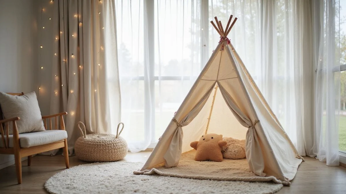 🏡 Dom i Vrt projekt: Kako napraviti dječji šator (teepee) za igru u zatvorenom