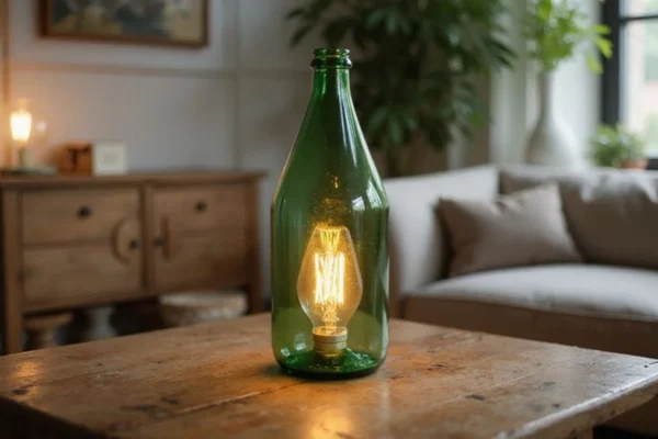 🏡 Dom i Vrt projekt: Kako napraviti unikatnu lampu od starih staklenih boca