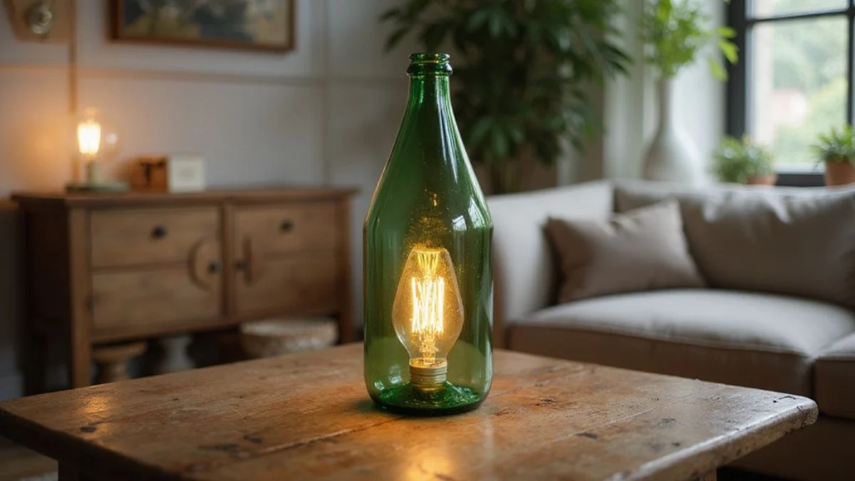 🏡 Dom i Vrt projekt: Kako napraviti unikatnu lampu od starih staklenih boca