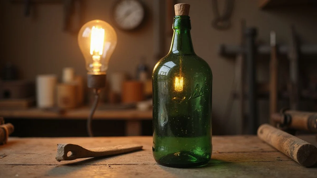 🛠️ Priprema za rad: Što vam je sve potrebno za Kako napraviti unikatnu lampu od starih staklenih boca