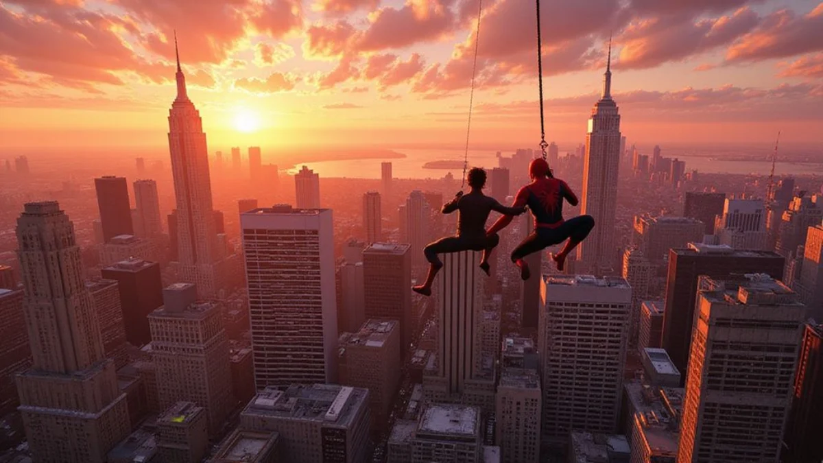 Ilustracija iz video igre Marvel's Spider-Man 2
