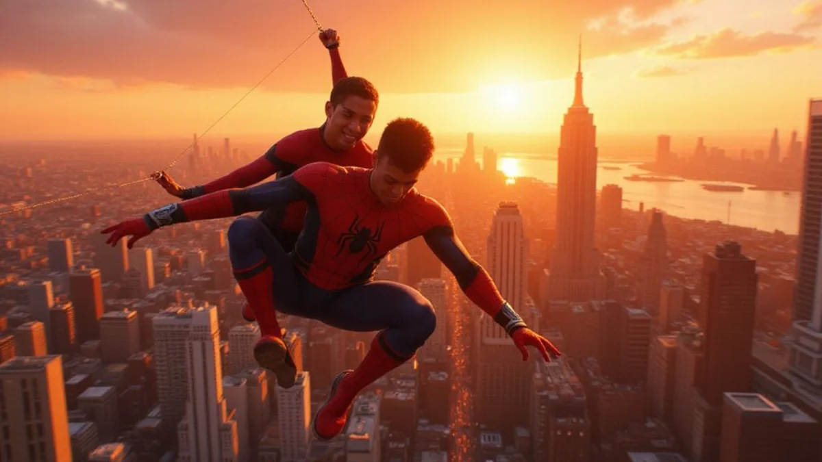 Ilustracija iz video igre Marvel's Spider-Man 2