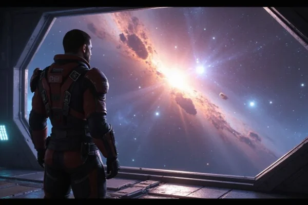 Ilustracija iz video igre Mass Effect Legendary Edition