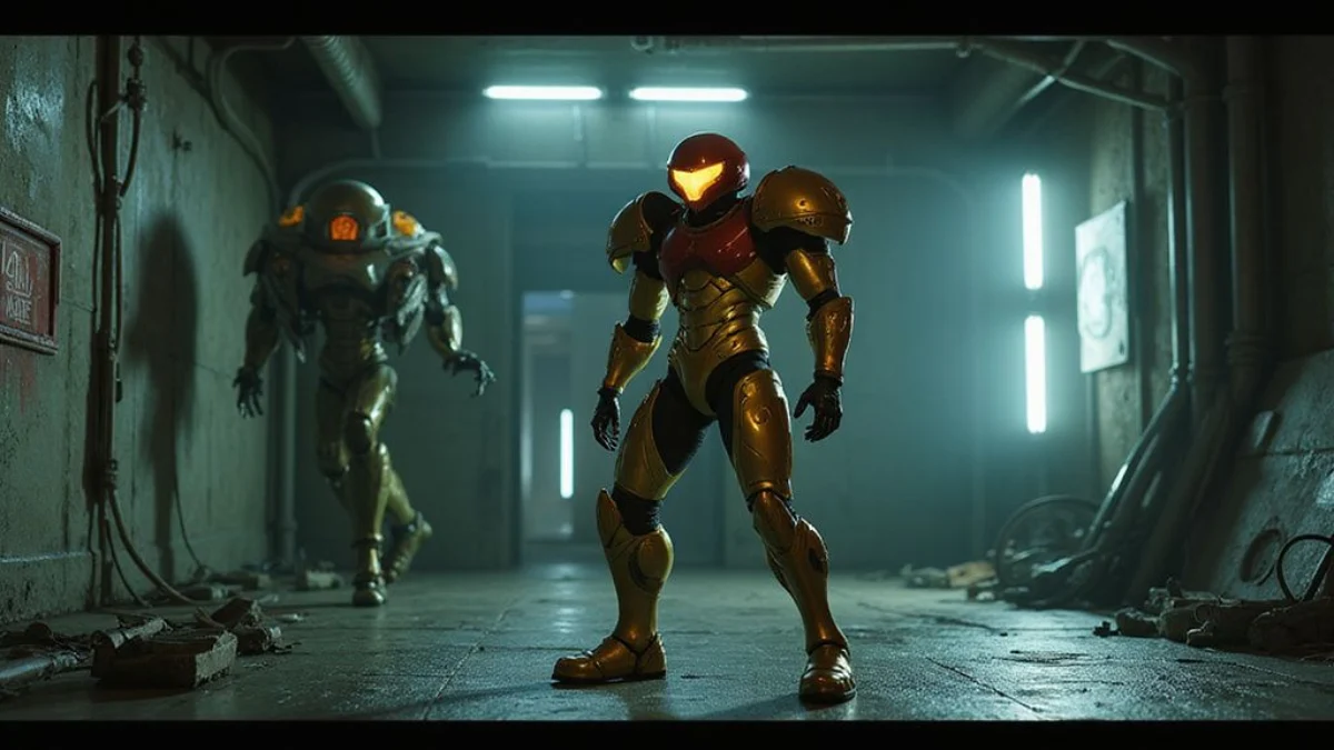 Ilustracija iz video igre Metroid Dread
