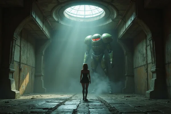 Ilustracija iz video igre Metroid Dread