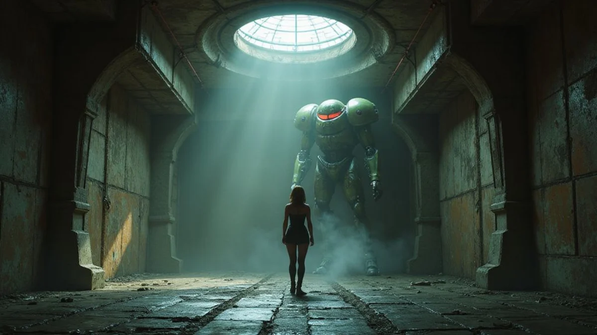 Ilustracija iz video igre Metroid Dread