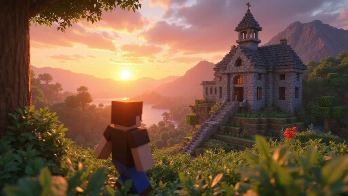 Ilustracija iz video igre Minecraft