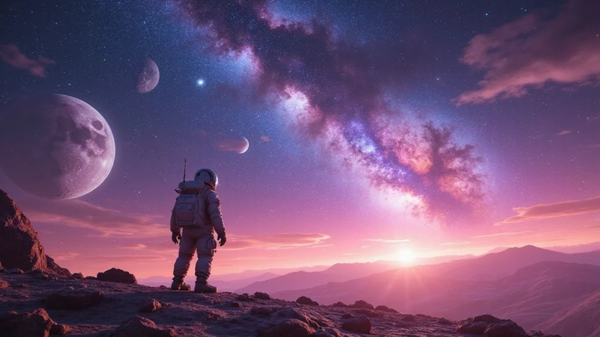 Ilustracija iz video igre No Man's Sky