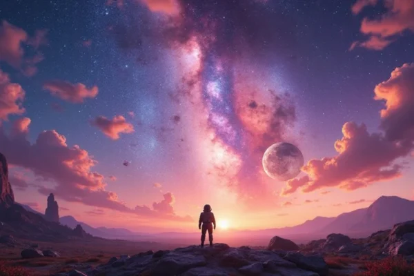Ilustracija iz video igre No Man's Sky