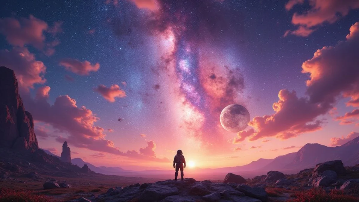 Ilustracija iz video igre No Man's Sky
