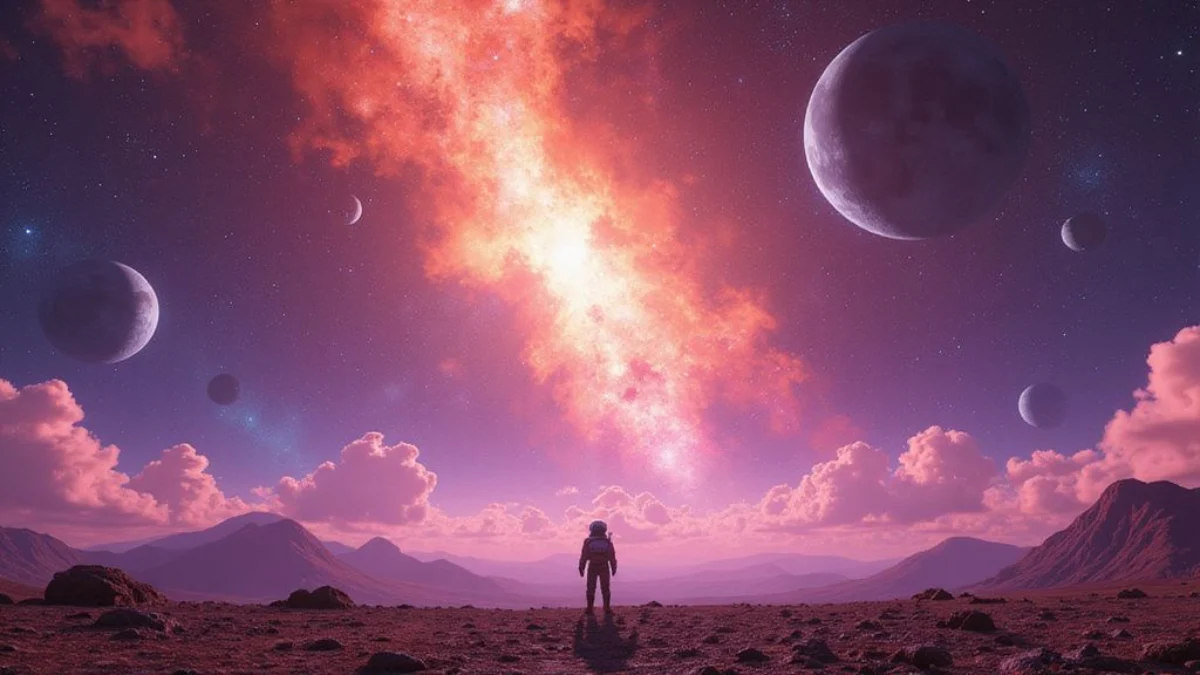 Ilustracija iz video igre No Man's Sky