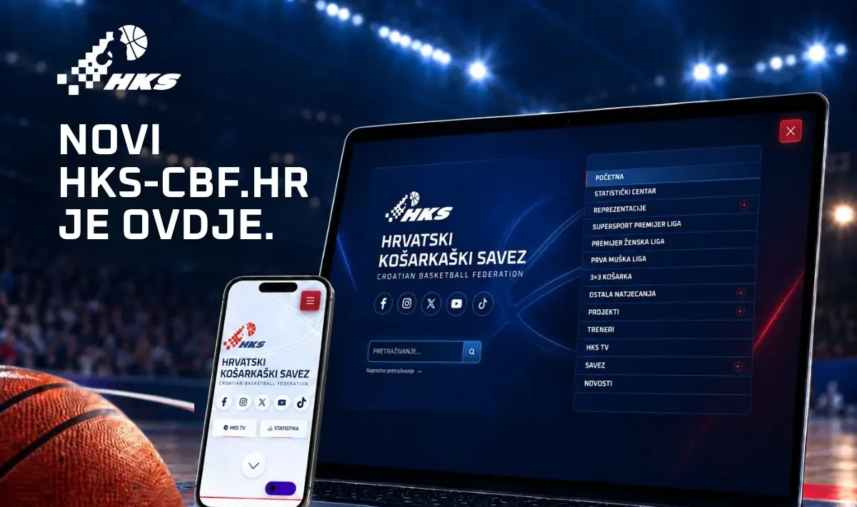 Novi službeni web Hrvatskog košarkaškog saveza s modernim dizajnom i statističkim centrom