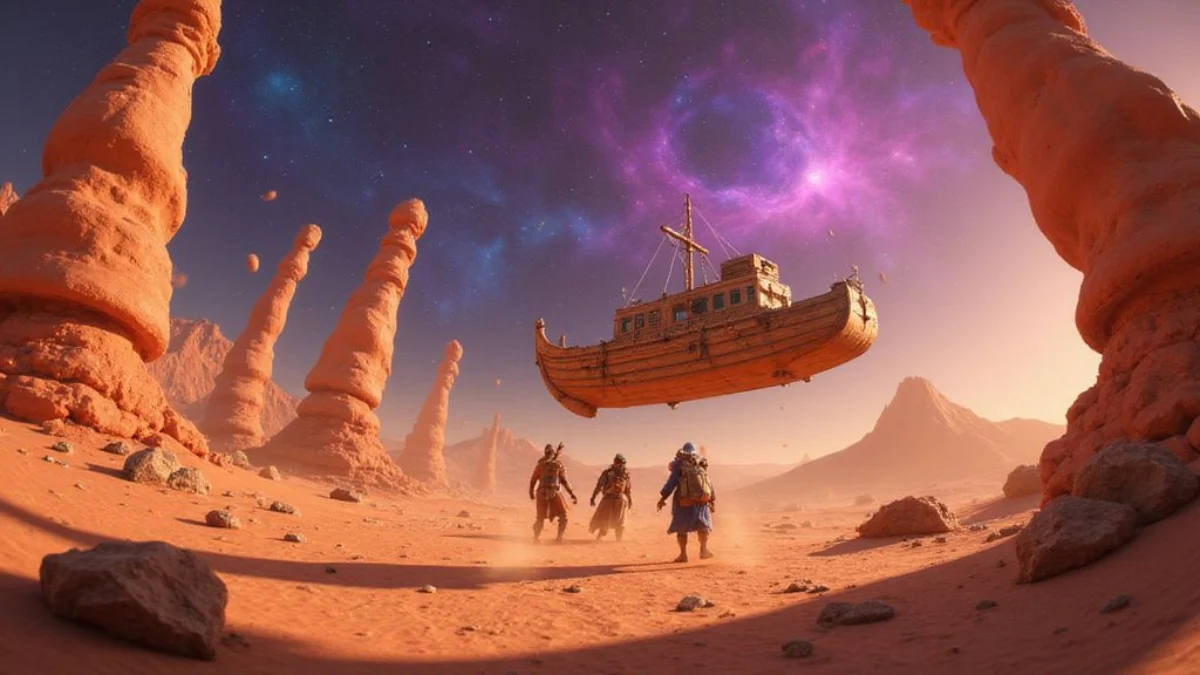 Ilustracija iz video igre Outer Wilds