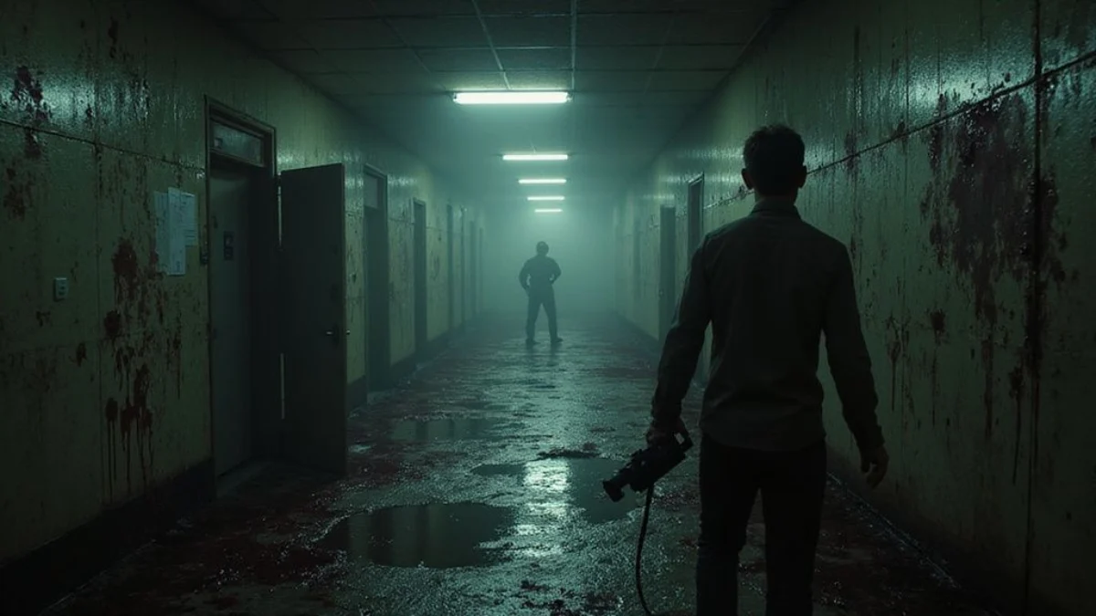 Ilustracija iz video igre Outlast