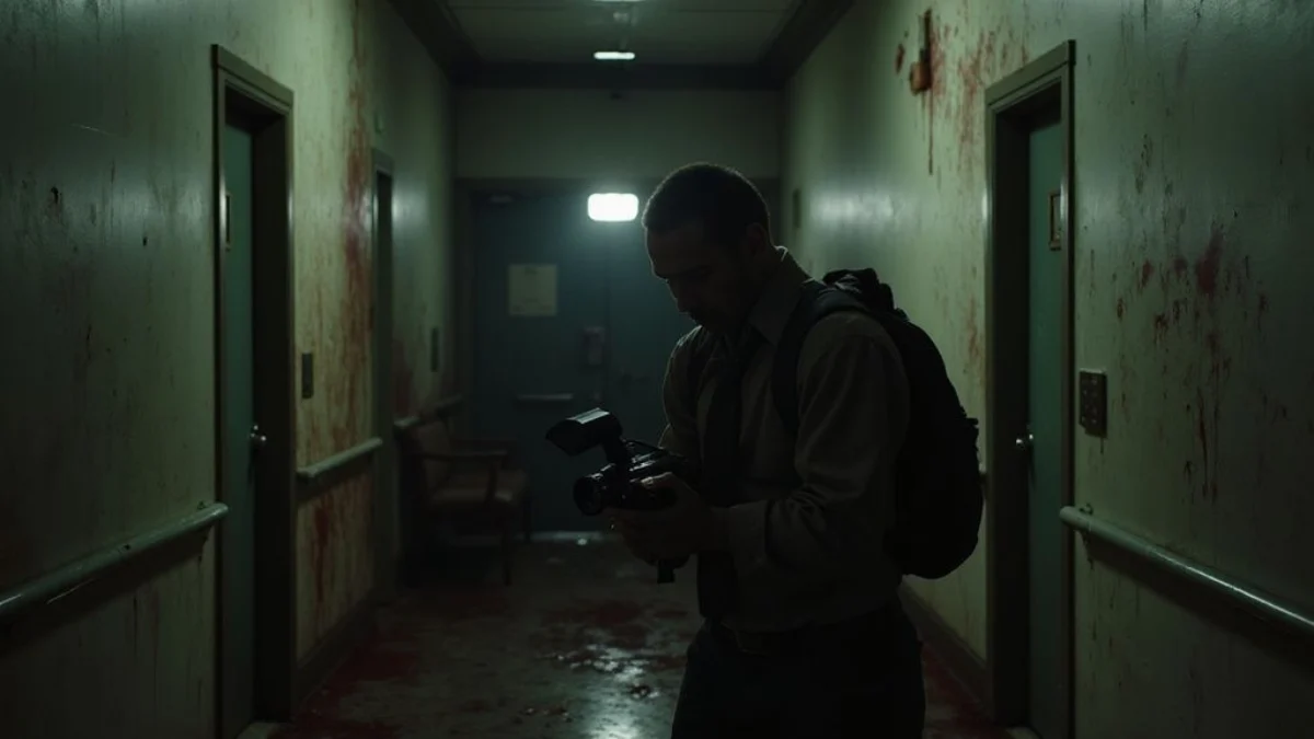 Ilustracija iz video igre Outlast