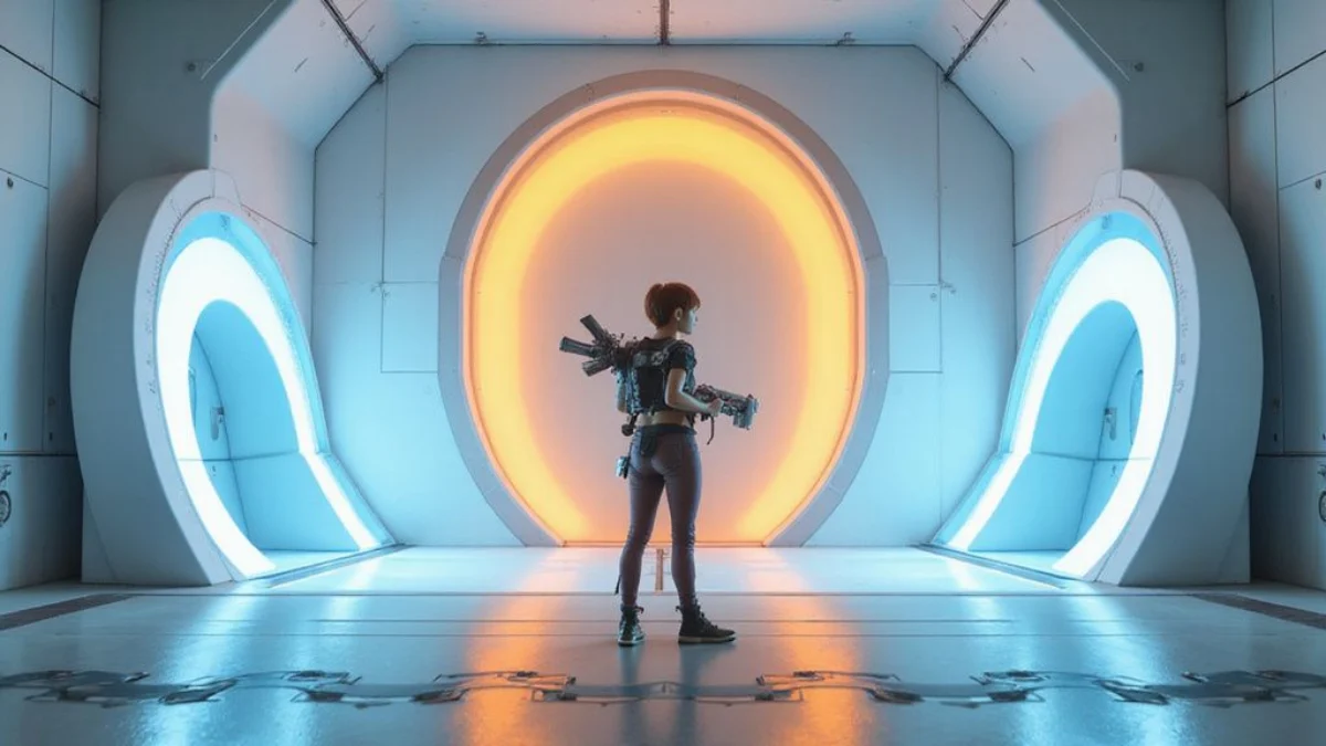Ilustracija iz video igre Portal 2