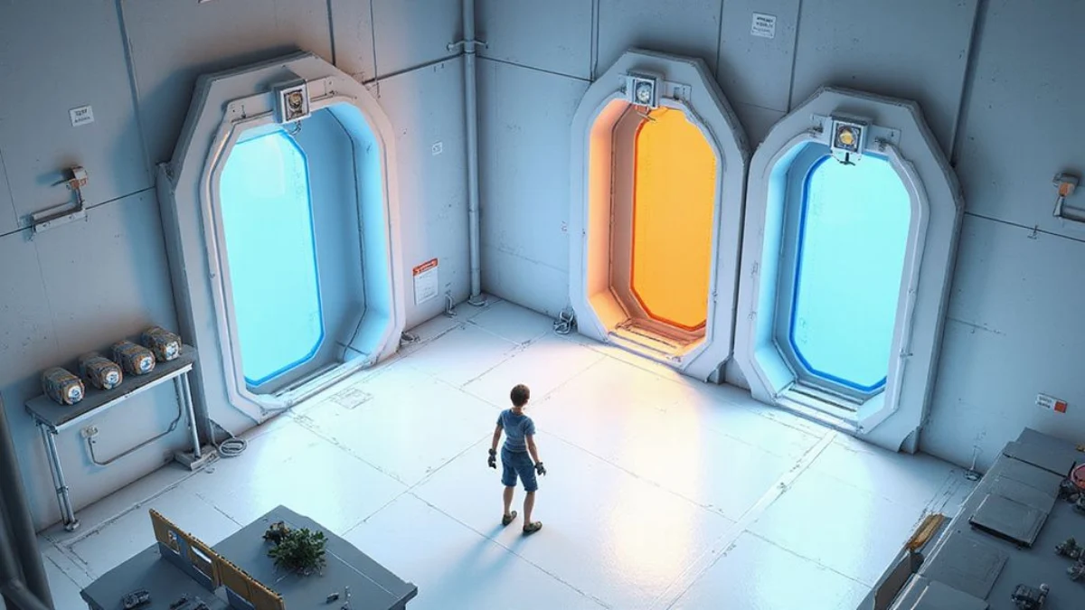 Ilustracija iz video igre Portal 2