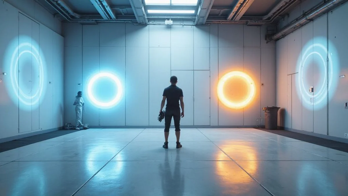 Ilustracija iz video igre Portal 2