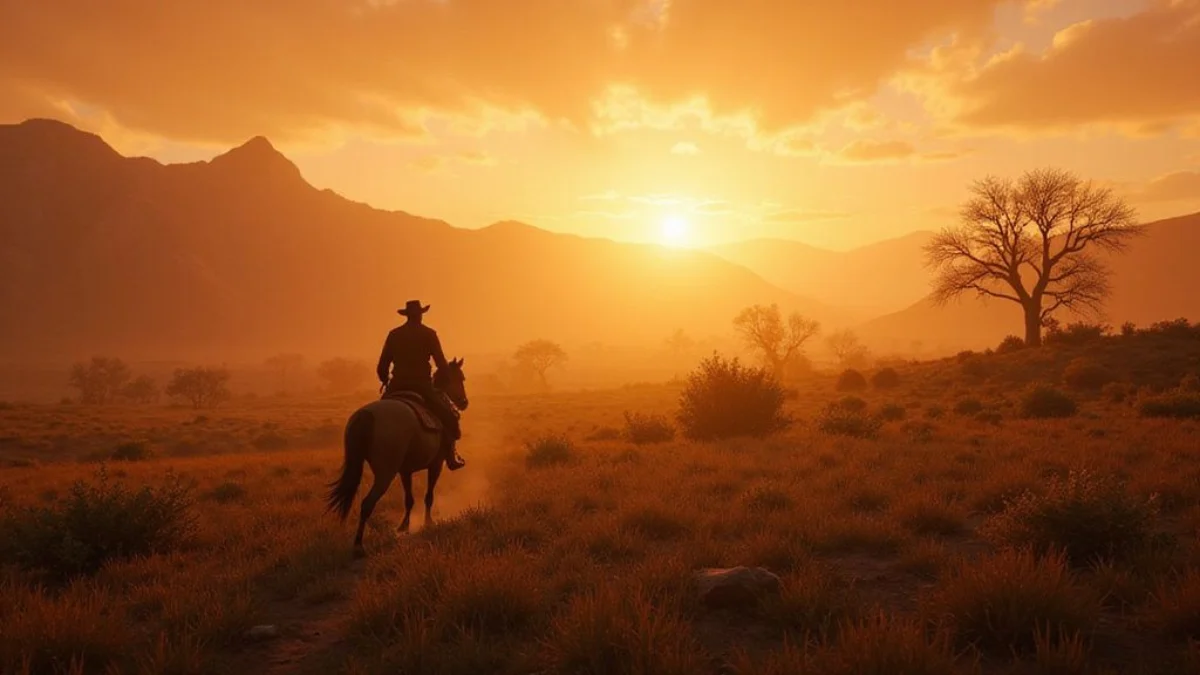 Ilustracija iz video igre Red Dead Redemption 2