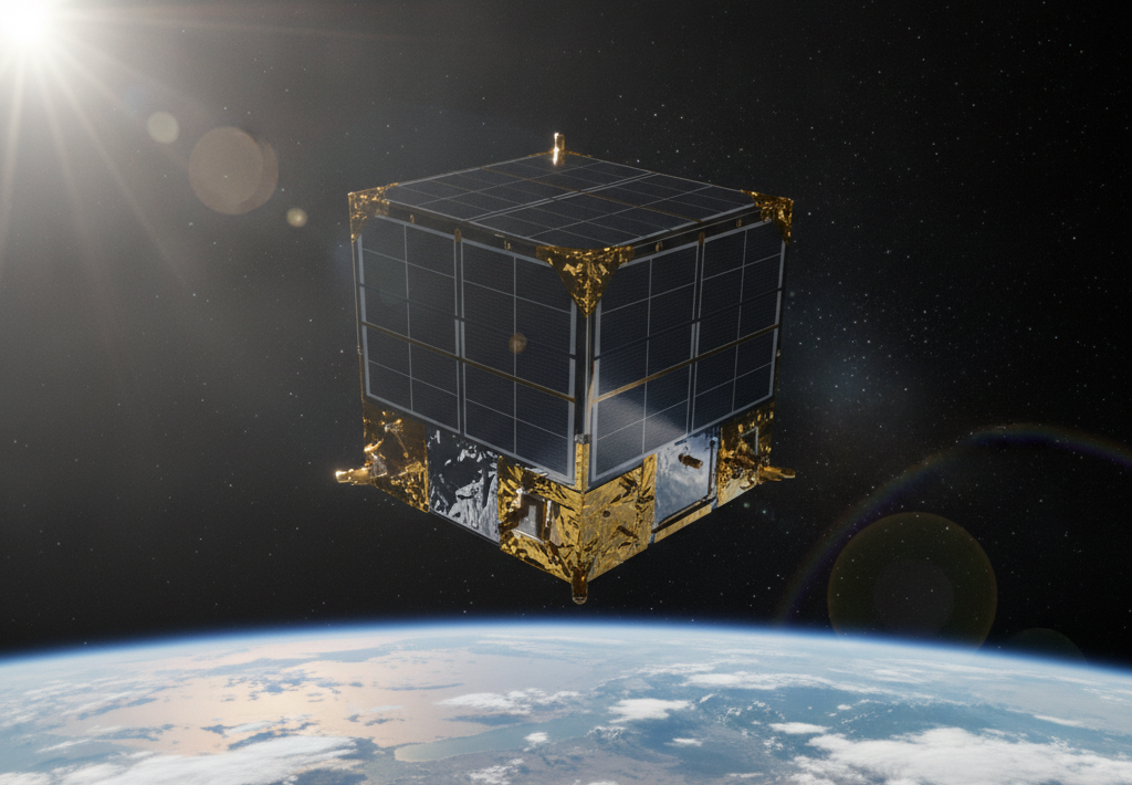 Satelit u orbiti iznad Zemlje