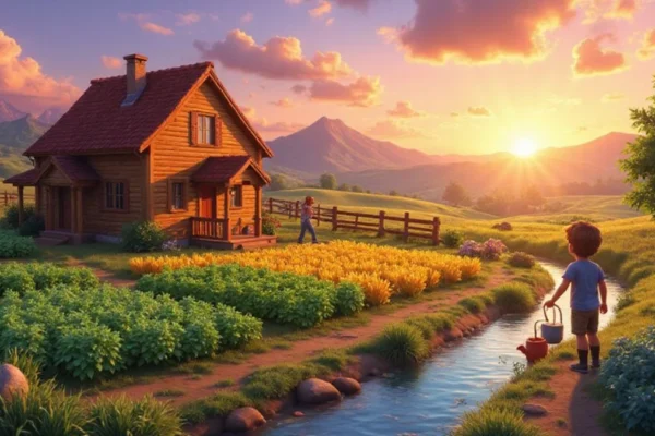 Ilustracija iz video igre Stardew Valley