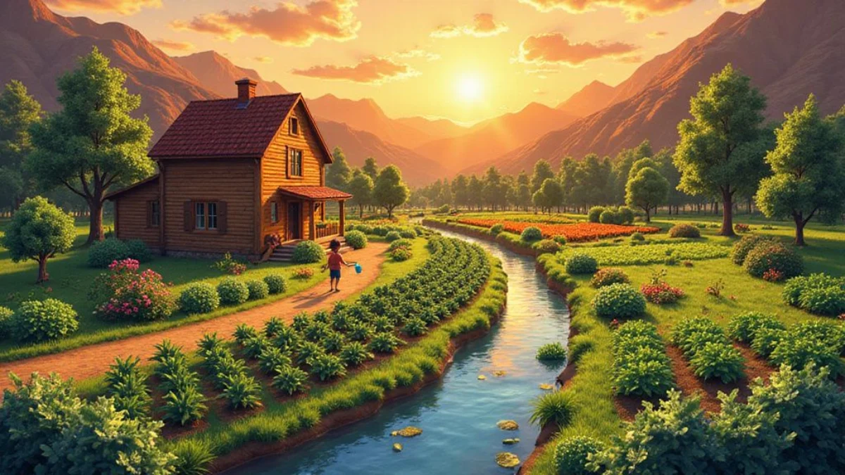 Ilustracija iz video igre Stardew Valley