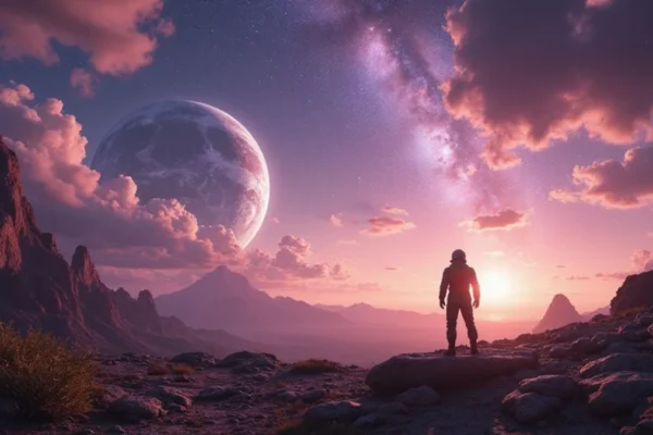 Ilustracija iz video igre Starfield