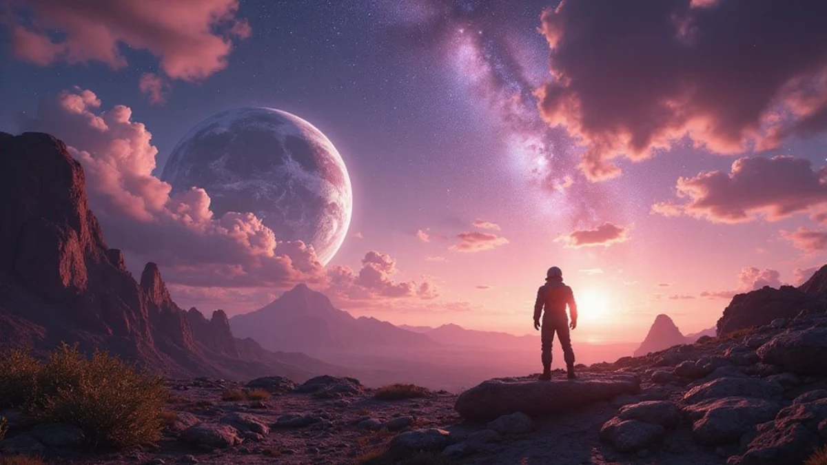 Ilustracija iz video igre Starfield