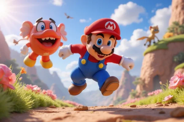Ilustracija iz video igre Super Mario Odyssey