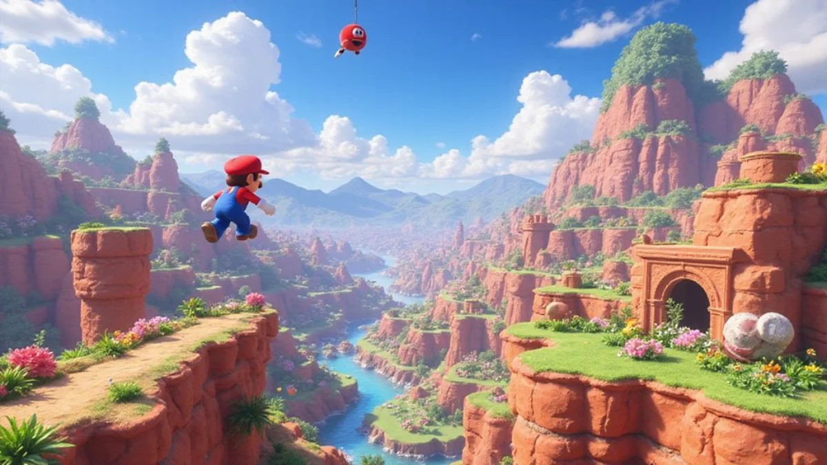 Ilustracija iz video igre Super Mario Odyssey
