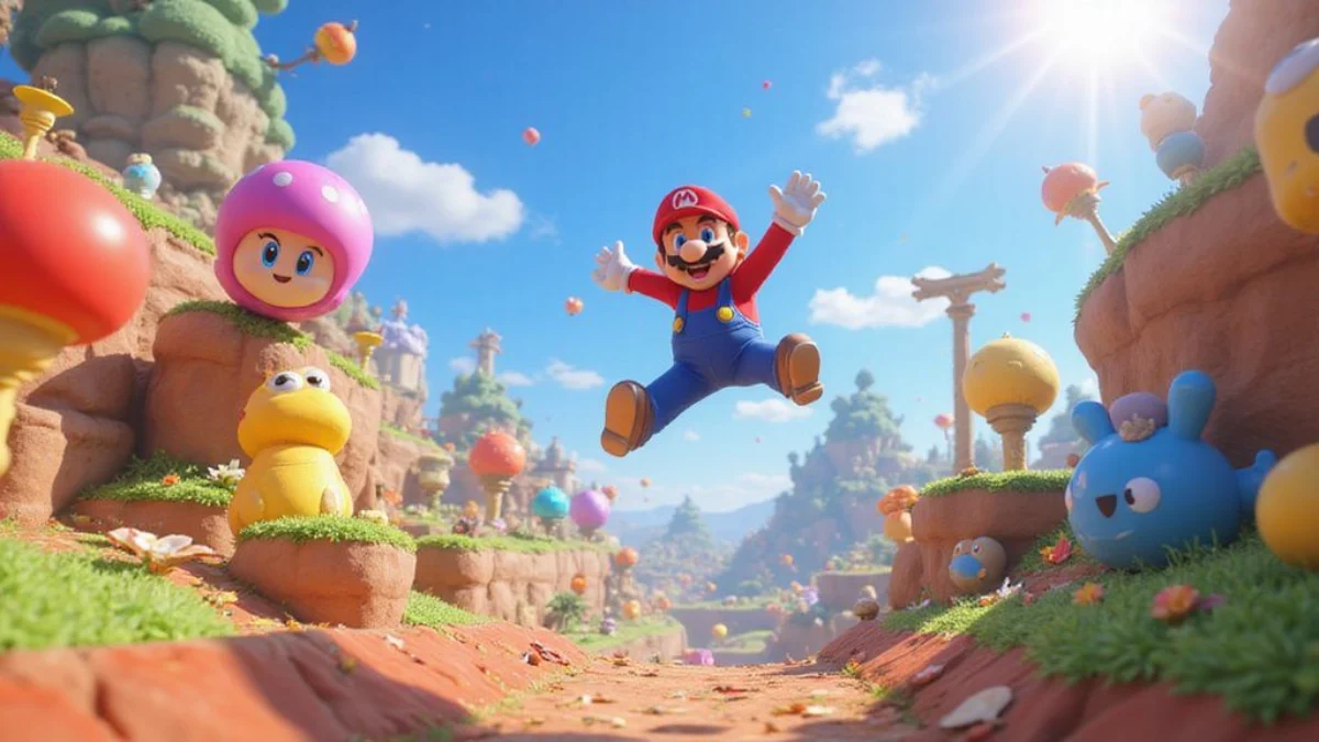 Ilustracija iz video igre Super Mario Odyssey