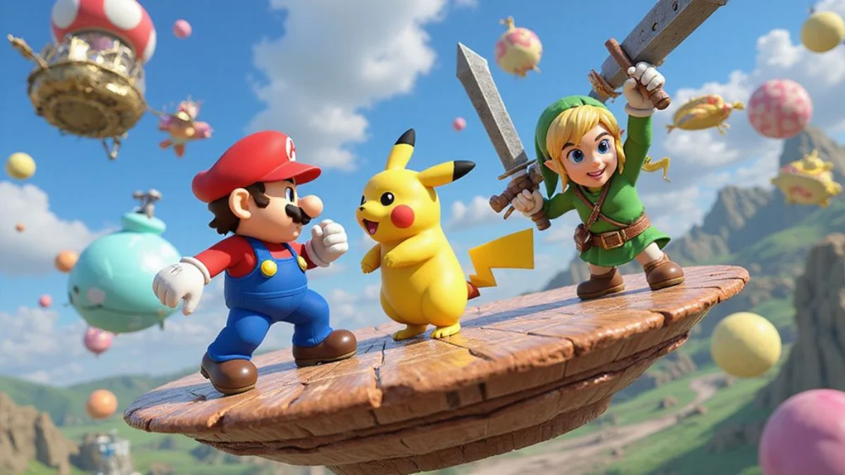 Ilustracija iz video igre Super Smash Bros. Ultimate