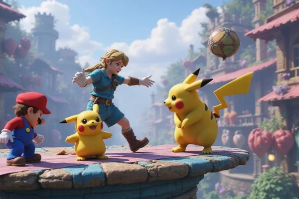 Ilustracija iz video igre Super Smash Bros. Ultimate
