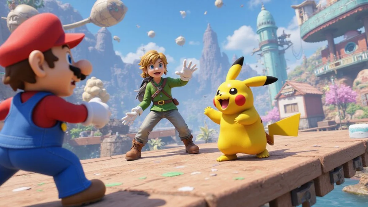 Ilustracija iz video igre Super Smash Bros. Ultimate