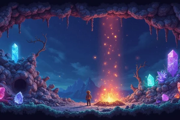 Ilustracija iz video igre Terraria