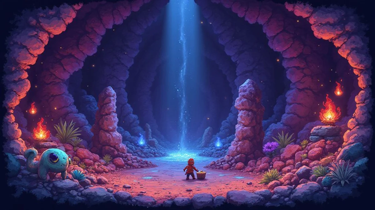 Ilustracija iz video igre Terraria