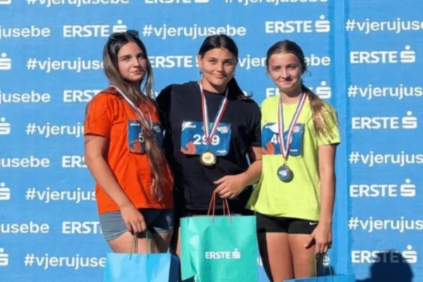 Tonina Šarić osvojila srebrnu medalju u bacanju kugle na završnici Erste Plave lige za AK Biograd na Moru